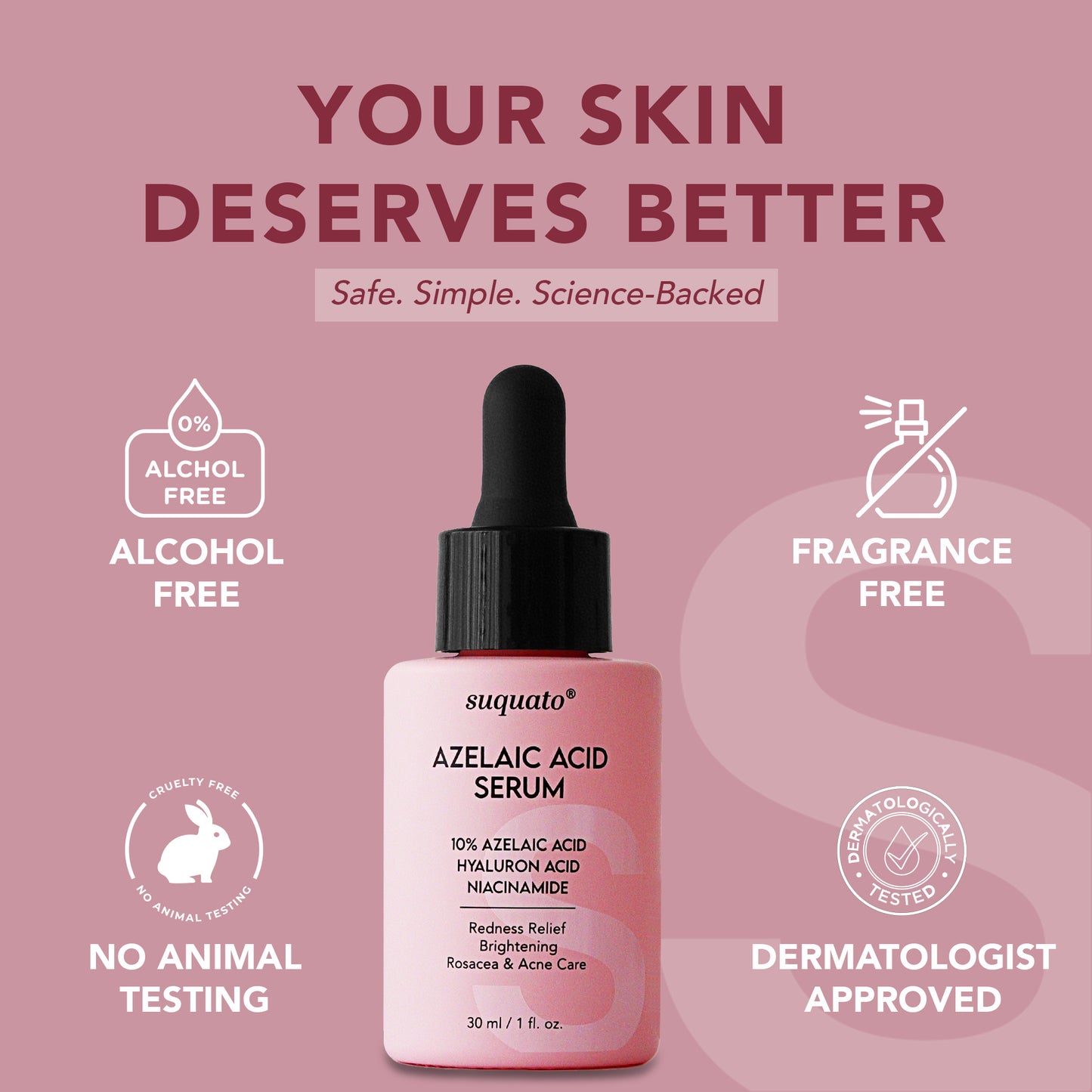 Azelaic Acid Serum with Niacinamide & Hyaluronic Acid