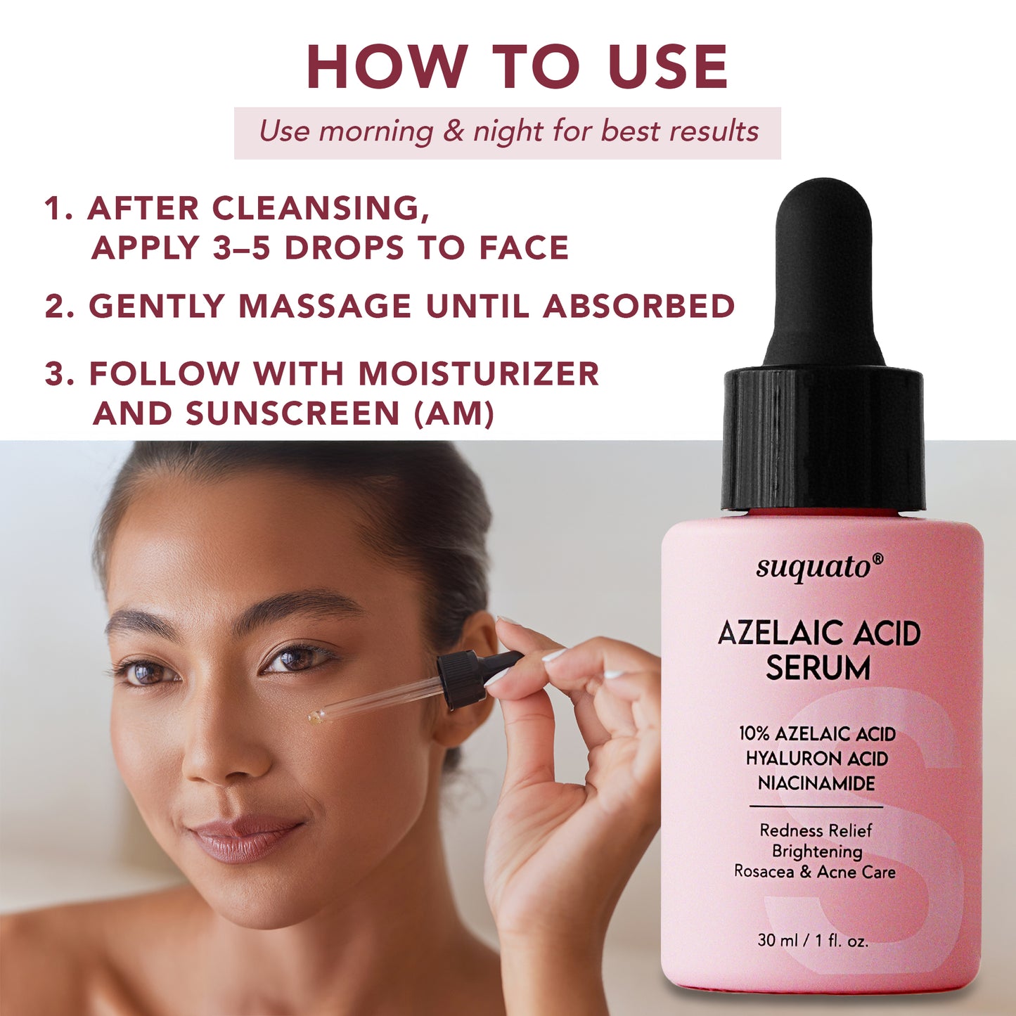 Azelaic Acid Serum with Niacinamide & Hyaluronic Acid